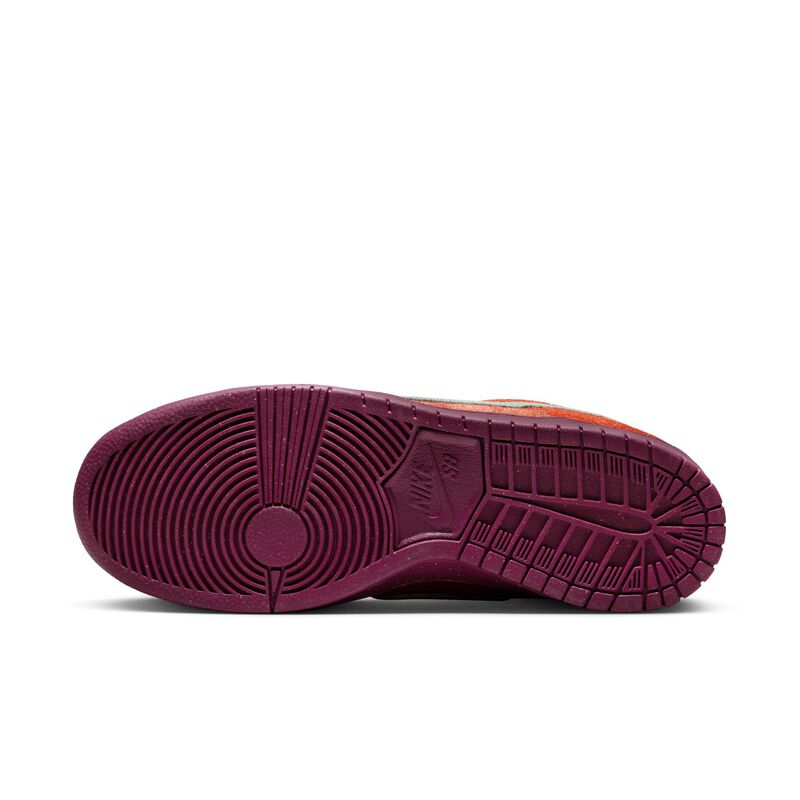 Nike SB Dunk Low Pro Premium, Rojo místico/Rojo esmeralda-Naranja rugoso, hi-res