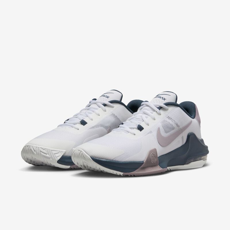 Nike Impact 4, Blanco/Azul Marino Militar/Gris Fútbol/Mena Violeta Claro, hi-res
