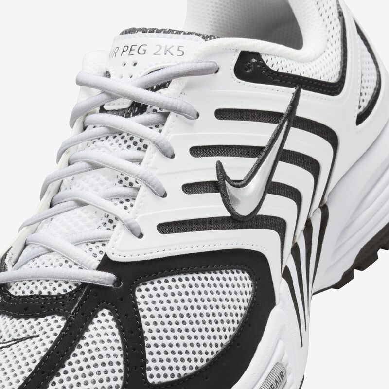 Nike Air Pegasus 2005, Blanco/Negro/Plata Metalizado, hi-res