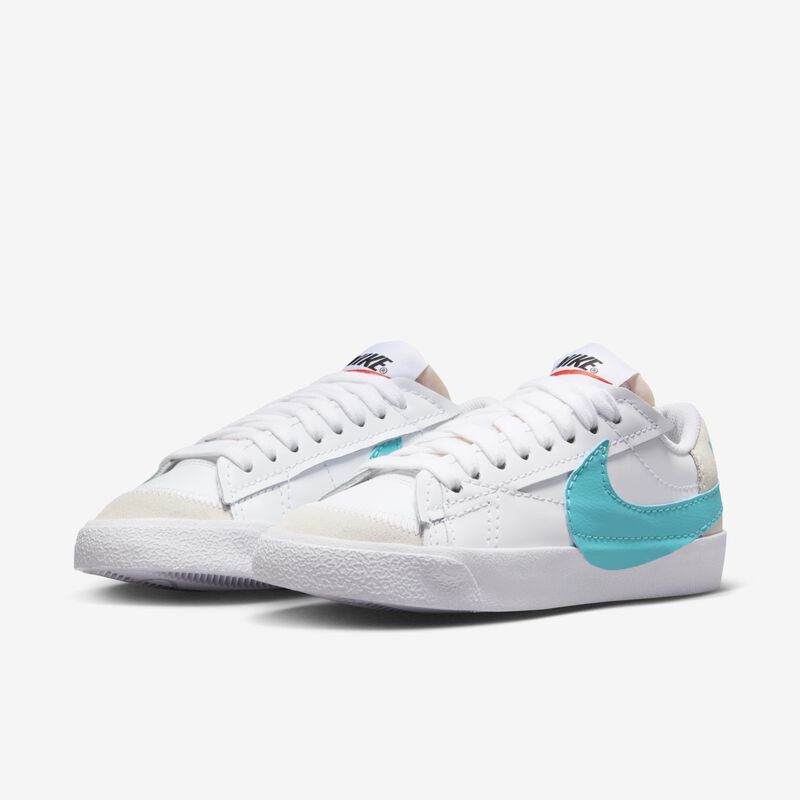 Nike Blazer Low '77 Jumbo, Blanco/Blanco Cumbre/Naranja Equipo/Cactus Polvoriento, hi-res