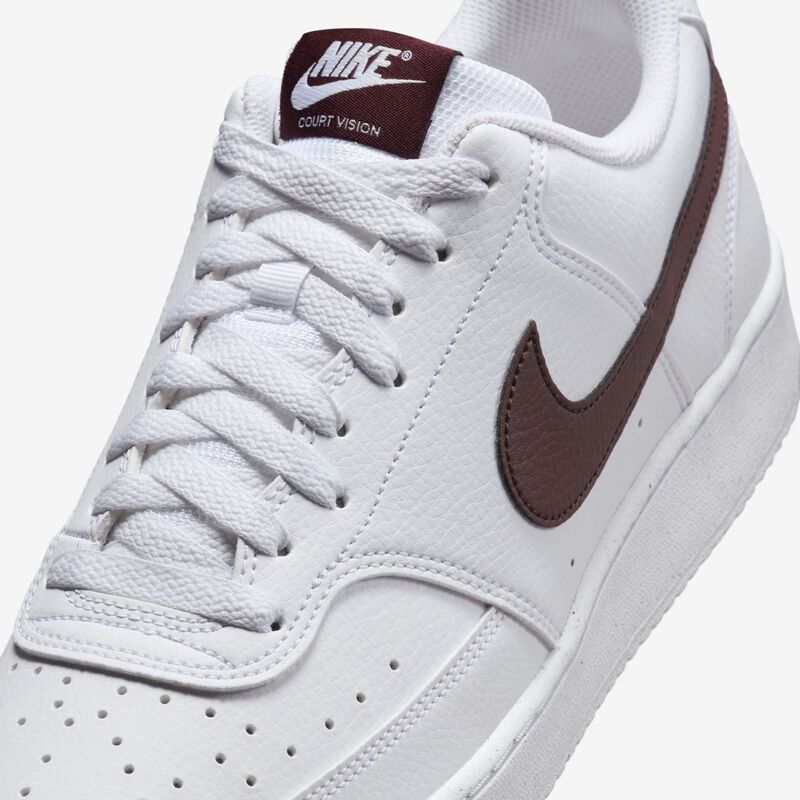 Nike Court Vision Low Next Nature, Blanco/Burdeos Enérgico, hi-res