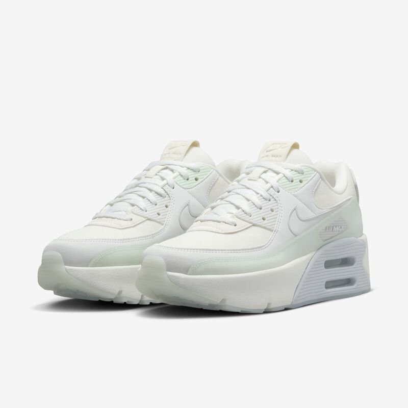 Nike Air Max 90 LV8, Vela/Blanco Cumbre/Polvo Fotón/Verde Ligero, hi-res