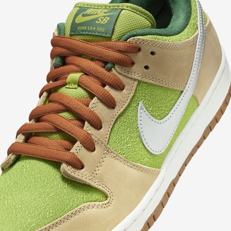 Nike SB Dunk Low Pro, Sésamo/Pera/Abeto/Plata Metalizado, hi-res