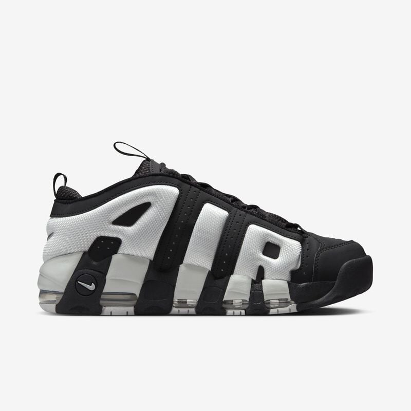 Nike Air More Uptempo Low, Negro/Plata Metalizado/Polvo De Fotones, hi-res