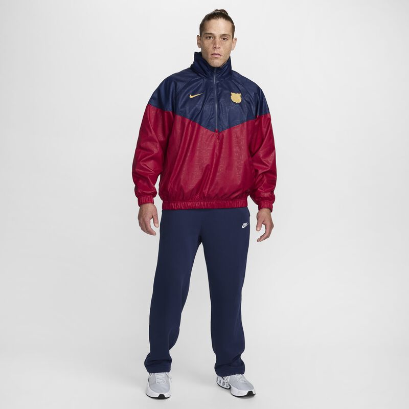 FC Barcelona Windrunner local, Rojo Noble/Azul Marino Medianoche/Oro Club, hi-res