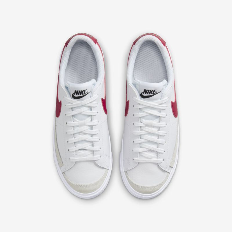 Nike Blazer Low 77, Blanco/Rojo Gimnasio-Negro, hi-res