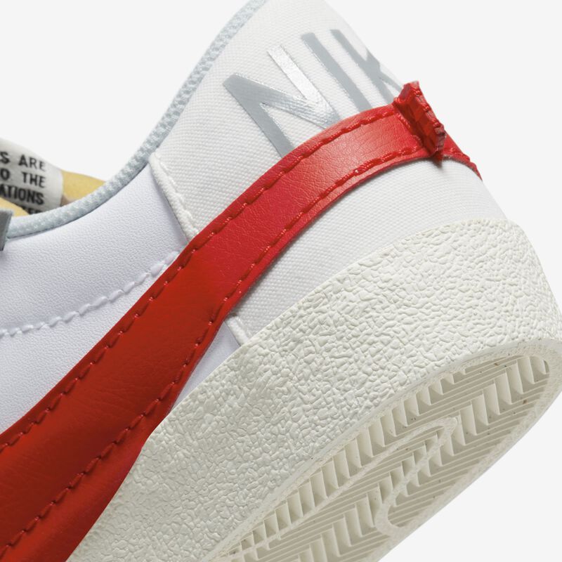 Nike Blazer Low '77 Jumbo, Blanco/Polvo fotón/Gris humo claro/Rojo, hi-res