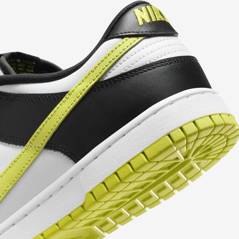 Nike Dunk Low Retro, Blanco/Negro/Cactus Brillante, hi-res