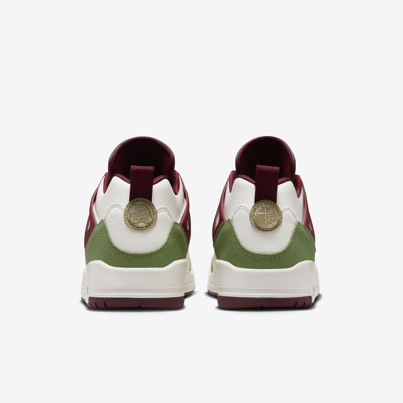 Jordan Spizike Low Lunar New Year, Vela/Verde Aceite/Rojo Oscuro del Equipo/Oro Metálico, hi-res