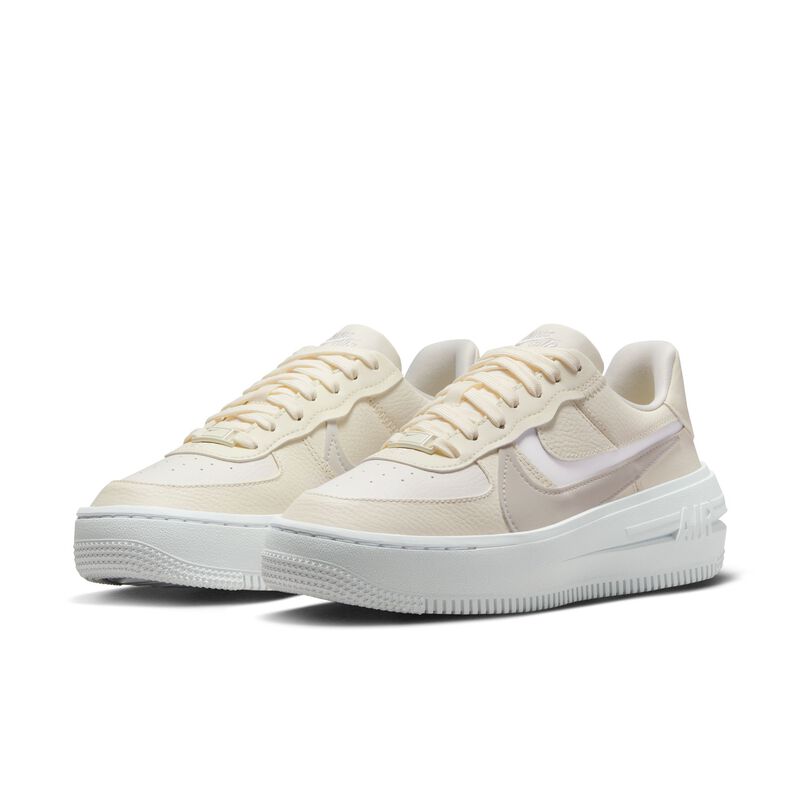 Nike Air Force 1 PLT.AF.ORM, Marfil pálido/Marrón ocre claro/Blanco/Blanco Cumbre, hi-res