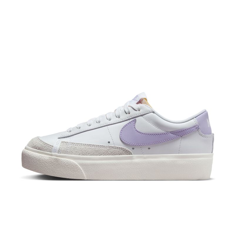 Nike Blazer Low Platform, Blanco/Lila Bloom-Vela, hi-res