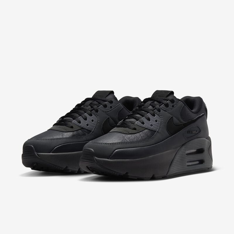 Nike Air Max 90 LV8, Negro Claro/Negro-Gris Humo Oscuro-Antracita, hi-res