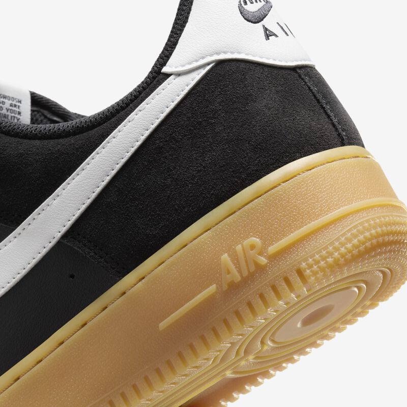 Nike Air Force 1 '07 LV8, Negro/Blanco Cumbre-Marrón Claro Chicle, hi-res