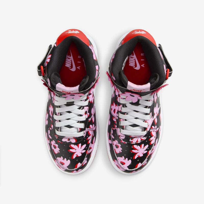Nike Air Force 1 Mid EasyOn SE, Negro/Blanco-Subida rosa-Rojo Picante, hi-res