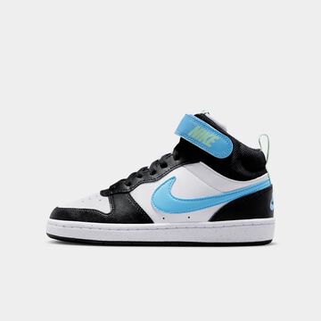 Nike Court Borough Mid 2, Blanco/Negro/Verde &aacute;rtico/Azul f&uacute;tbol, hi-res