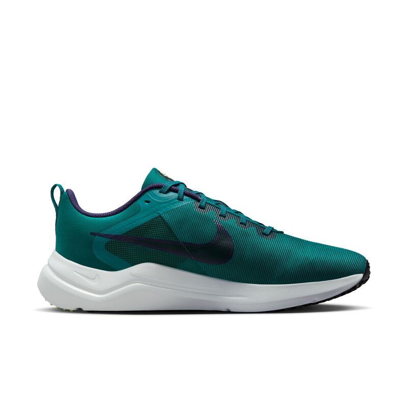 Nike Downshifter 12, Verde azulado geoda/Tinta violeta/Explosión lima/Negro, hi-res