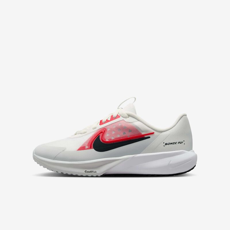 Nike Sonic Fly, Blanco Cumbre/Rojo Universitario/Platino Puro/Blanco, hi-res