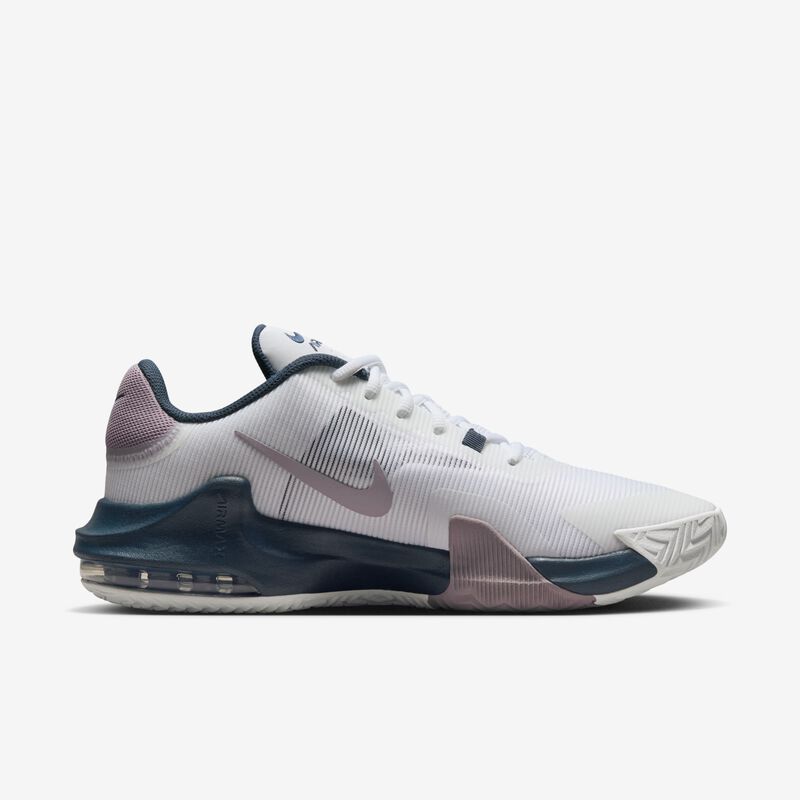 Nike Impact 4, Blanco/Azul Marino Militar/Gris Fútbol/Mena Violeta Claro, hi-res