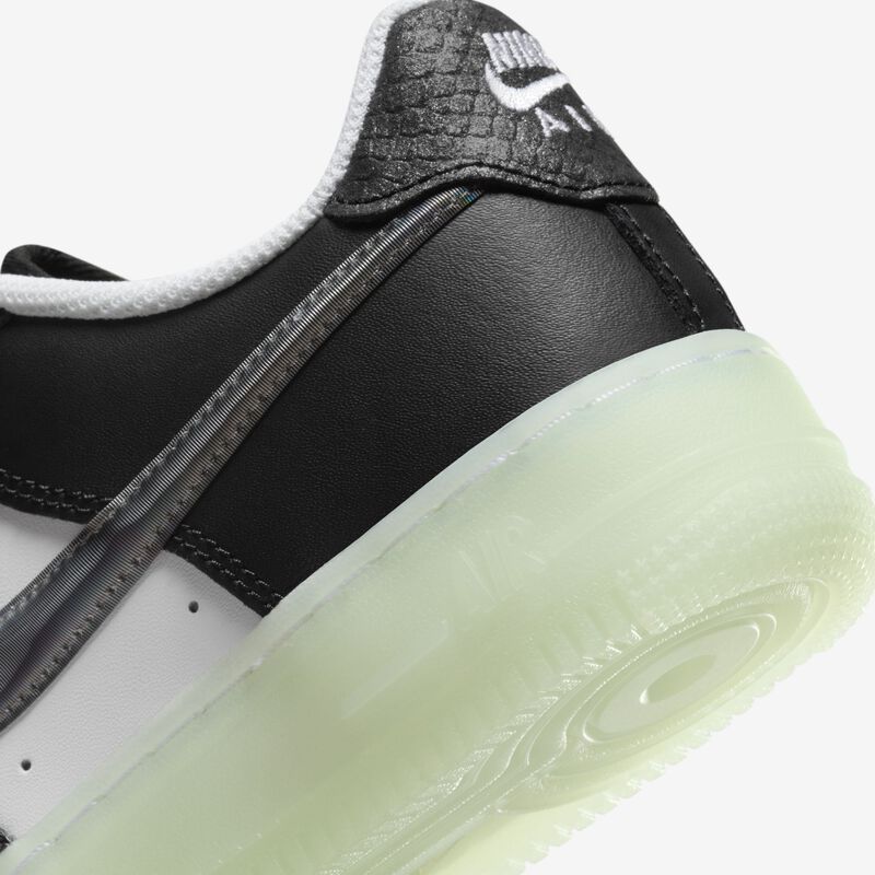 Nike Air Force 1 LV8, Blanco/Negro-Verde Vapor, hi-res