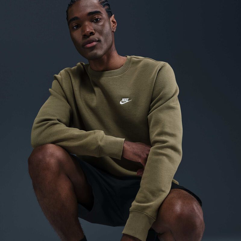 Nike Club, Oliva Medio/Blanco, hi-res