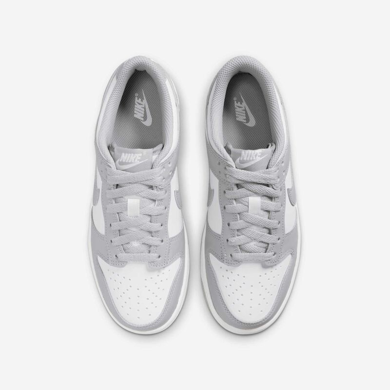 Nike Dunk Low, Blanco/Blanco/Gris Humo Claro, hi-res