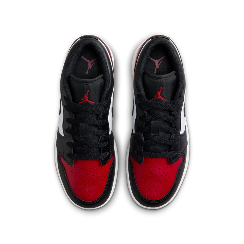 Air Jordan 1 Low, Blanco/Rojo Varsity/Blanco/Negro, hi-res