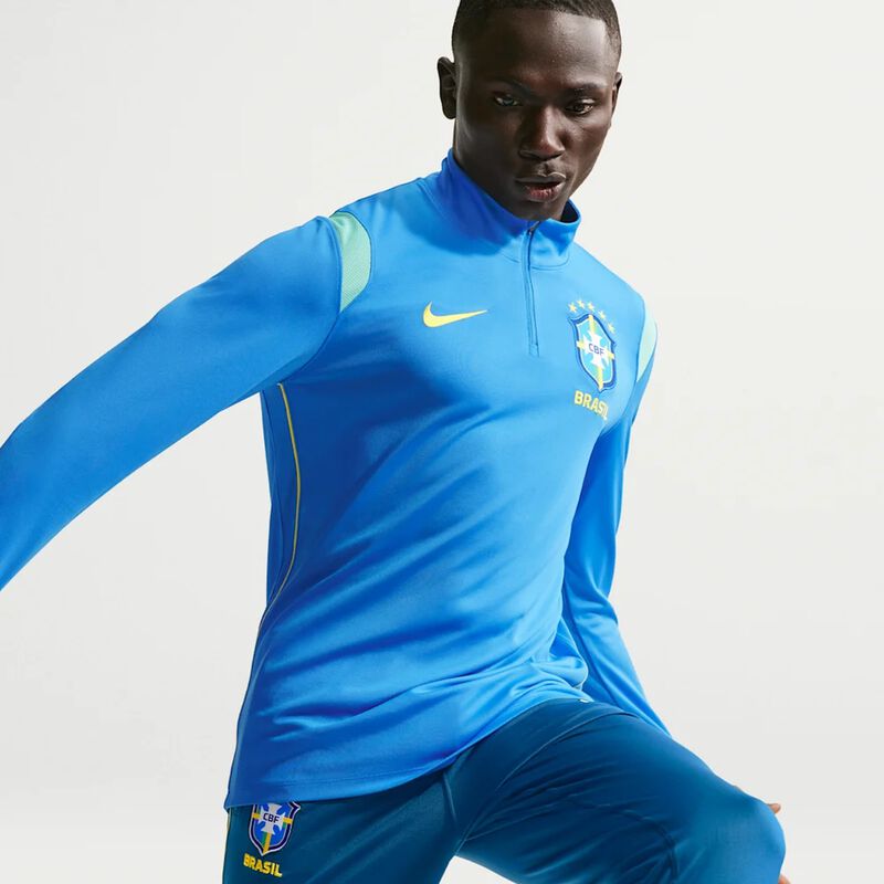 Camiseta Nike Camiseta Brazil Academy Pro, Azul, hi-res