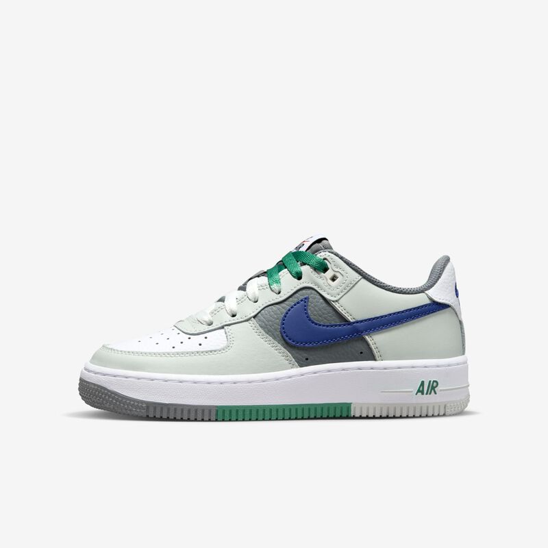 Nike Air Force 1 LV8, Plata claro/Blanco/Gris humo/Azul royal intenso, hi-res
