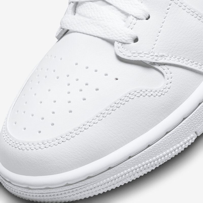 Air Jordan 1 Mid, Blanco/Blanco/Blanco, hi-res
