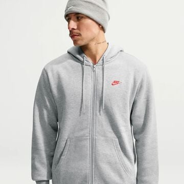 Nike Club, Gris oscuro jaspeado/Gris humo claro/Rojo universitario, hi-res