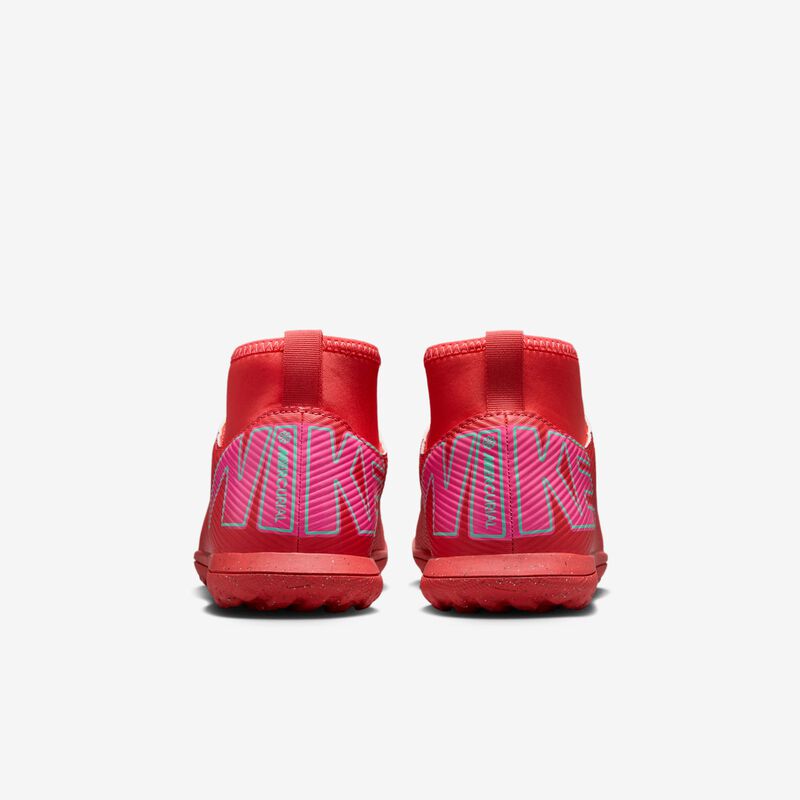 Nike Jr. Mercurial Superfly 10 Club, Brasa Resplandor/Verde Aurora, hi-res
