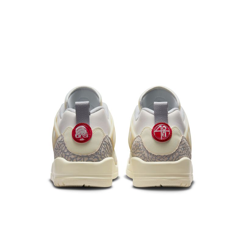 Jordan Spizike Low, Vela/Leche de coco/Arenisca/Rojo universitario, hi-res