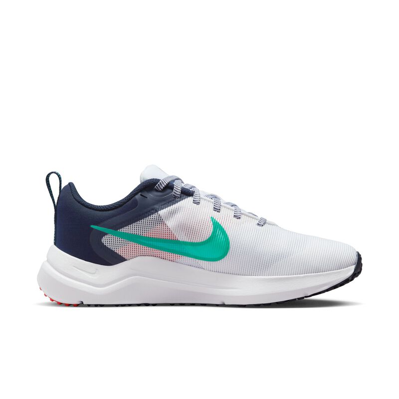 Nike Downshifter 12, Blanco/Obsidiana/Rojo Picante/Jade Claro, hi-res