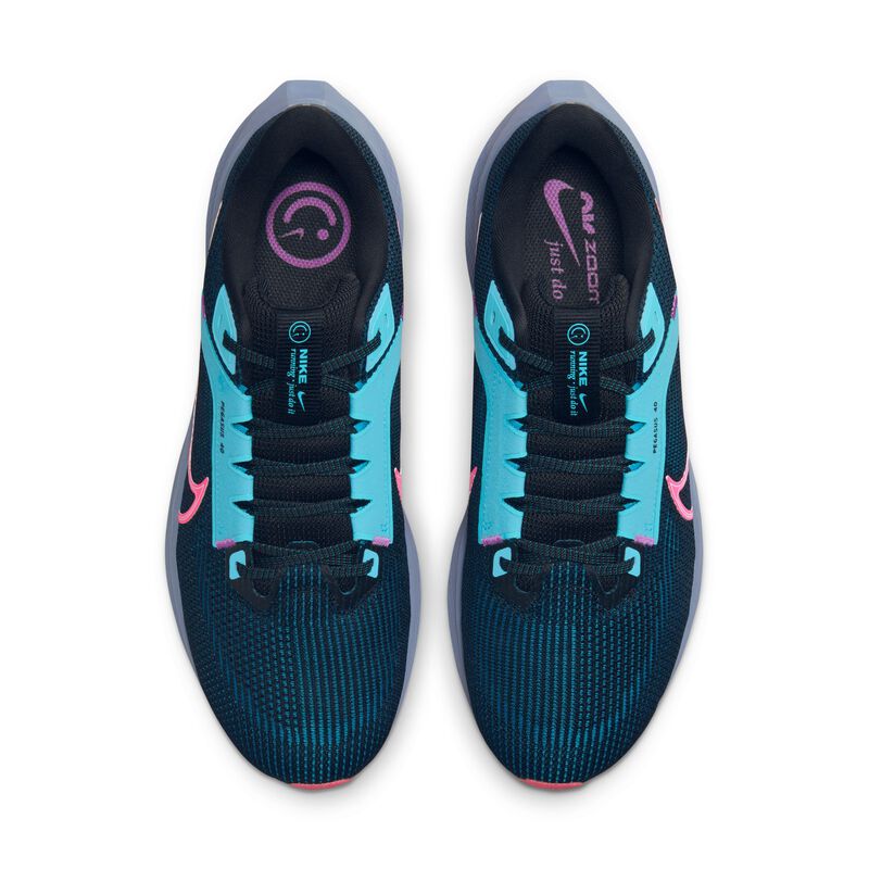 Nike Pegasus 40 SE, Negro/Abismo verde/Azul Báltico/Rosa intenso, hi-res