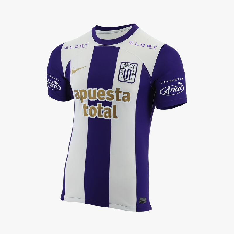 Nike Camiseta Morada Alianza Lima 2023 - Sponsor, Blanco/Morado/Dorado, hi-res