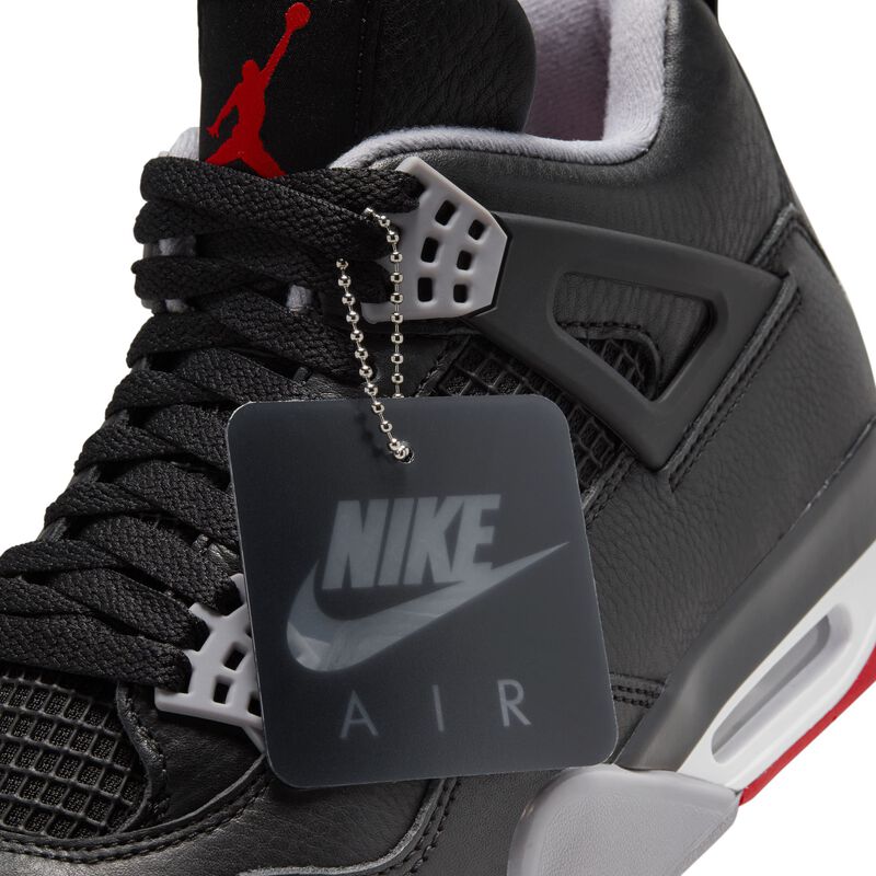 Air Jordan 4 Retro "Bred Reimagined", Negro/Gris cemento/Blanco cumbre/Rojo fuego, hi-res