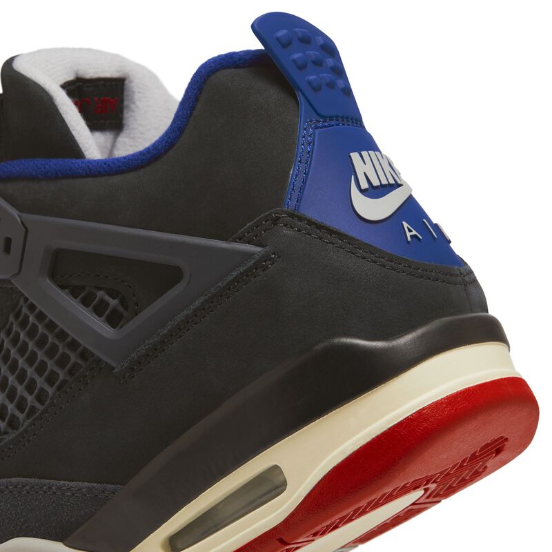 Air Jordan 4 Retro, Negro/Negro-Grafito Claro, hi-res