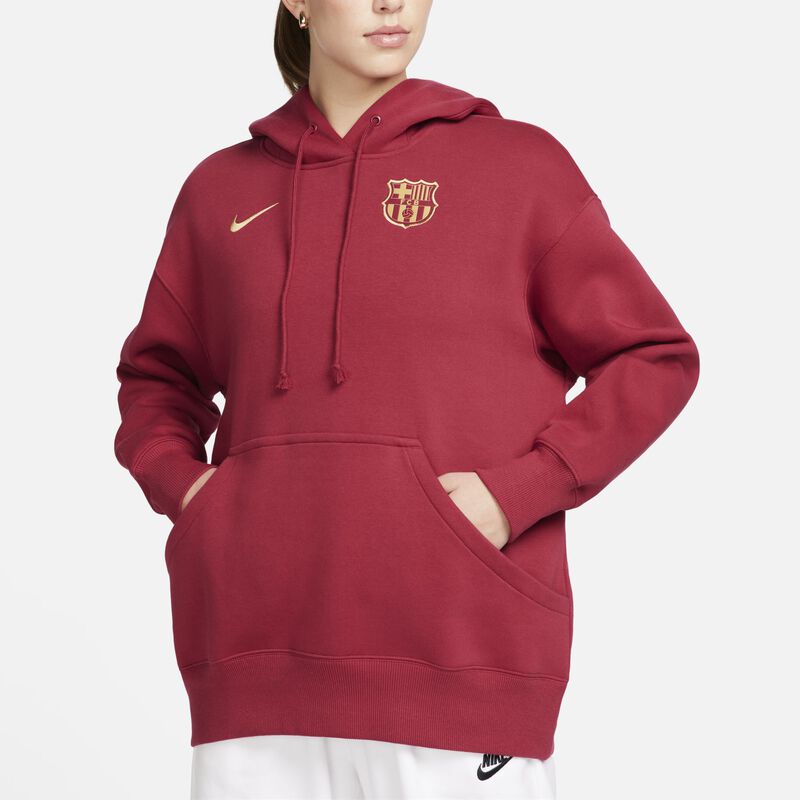 FC Barcelona Phoenix Fleece, Rojo Noble/Club Oro, hi-res