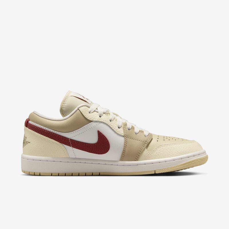 Air Jordan 1 Low, Blanco Cumbre/Rojo Sepia-Desierto Caqui, hi-res