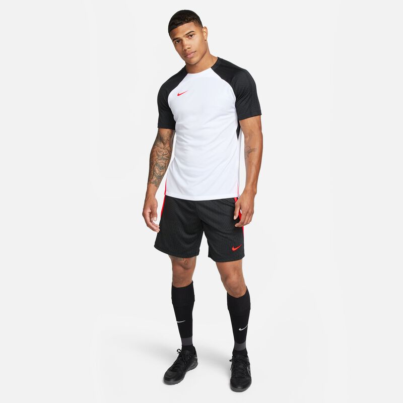 Nike Dri-FIT Strike, Blanco/Negro/Carmesí Brillante, hi-res