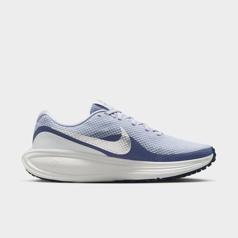 Nike Revolution 8, Ghost/Met&aacute;lico Plata-Mundo &Iacute;ndigo-Cumbre Blanco-Azul Medianoche, hi-res