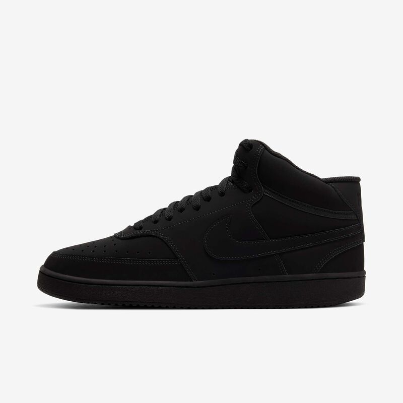 Nike Court Vision Mid, Negro/Negro/Negro, hi-res