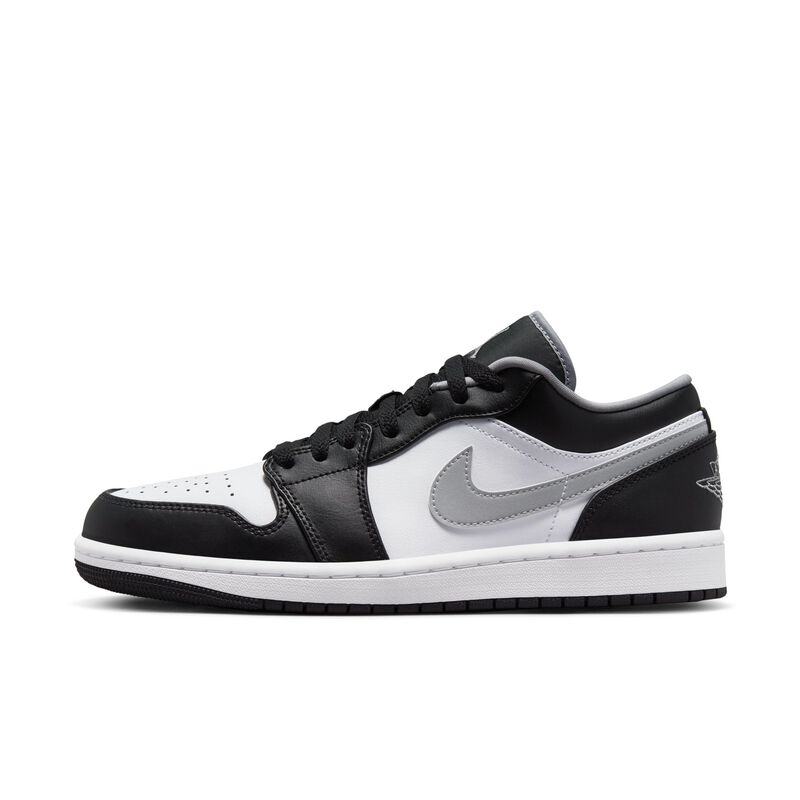 Air Jordan 1 Low, Negro/Blanco/Gris part&iacute;cula, hi-res