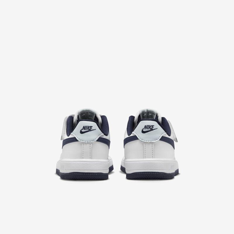 Nike Force 1 Low EasyOn, Blanco/Marino Medianoche-Gris Fútbol, hi-res
