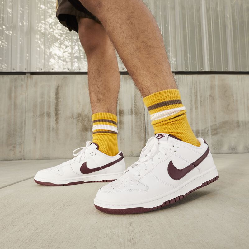 Nike Dunk Low Retro, Blanco/Blanco/Noche Granate, hi-res