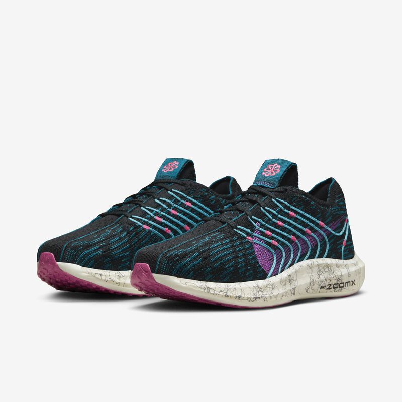 Nike Pegasus Turbo Next Nature SE, Negro/Abismo verde/Rosa intenso/Sueño fucsia, hi-res