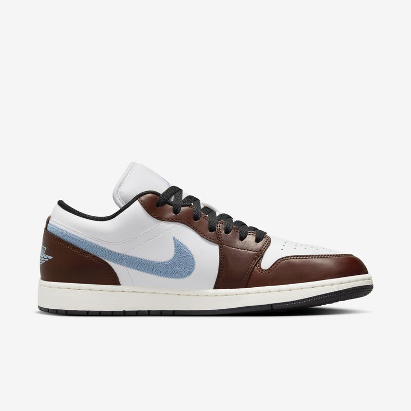 Air Jordan 1 Low SE, Blanco/Azul Gris-Negro-Vela, hi-res