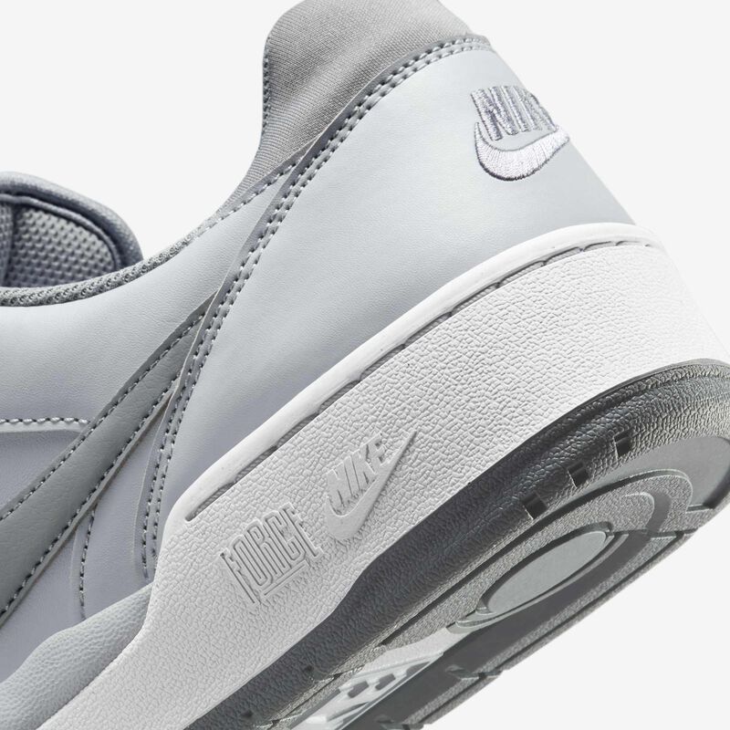 Nike Full Force Low, Gris Lobo/Blanco/Gris Azulado, hi-res