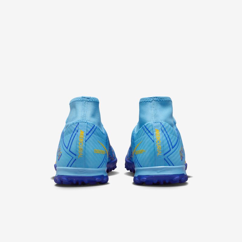Nike Zoom Mercurial Superfly 9 Academy KM TF, Azul báltico/Blanco, hi-res
