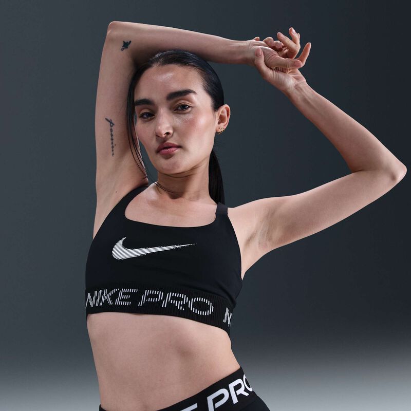 Nike Pro, Negro/Blanco/Blanco, hi-res